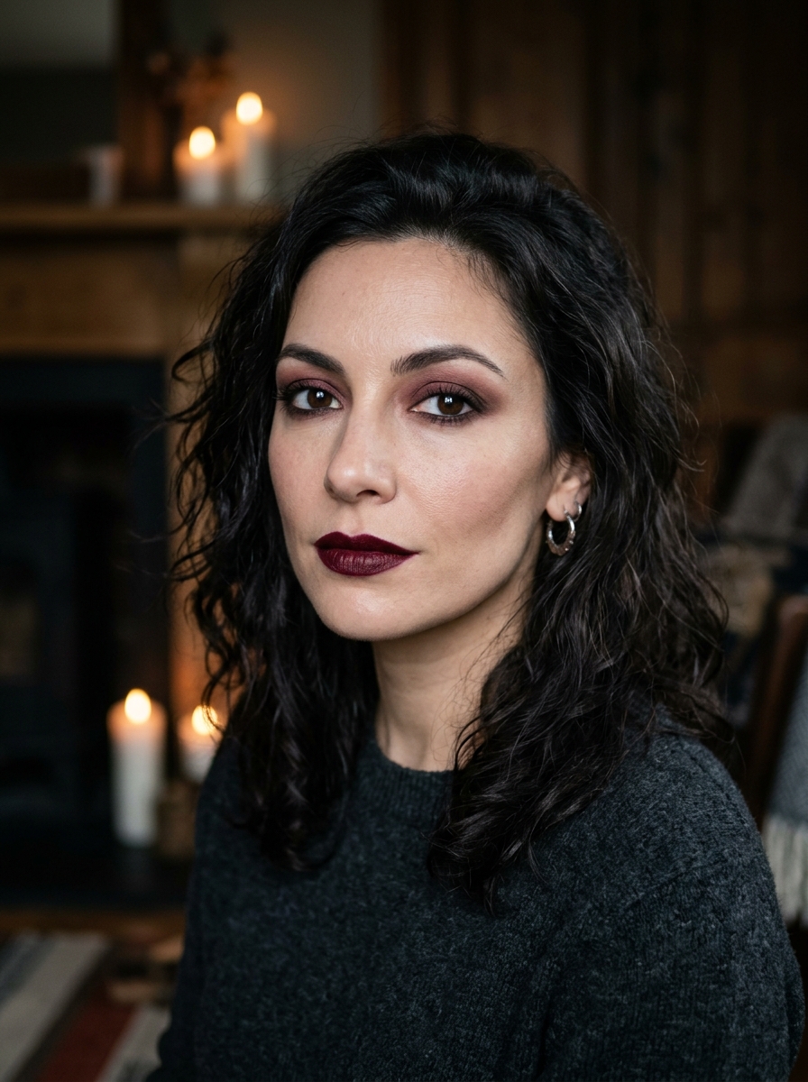 Burgundy Witch Makeup als Halloween Makeup Ideen für Frauen Inspiration 2026